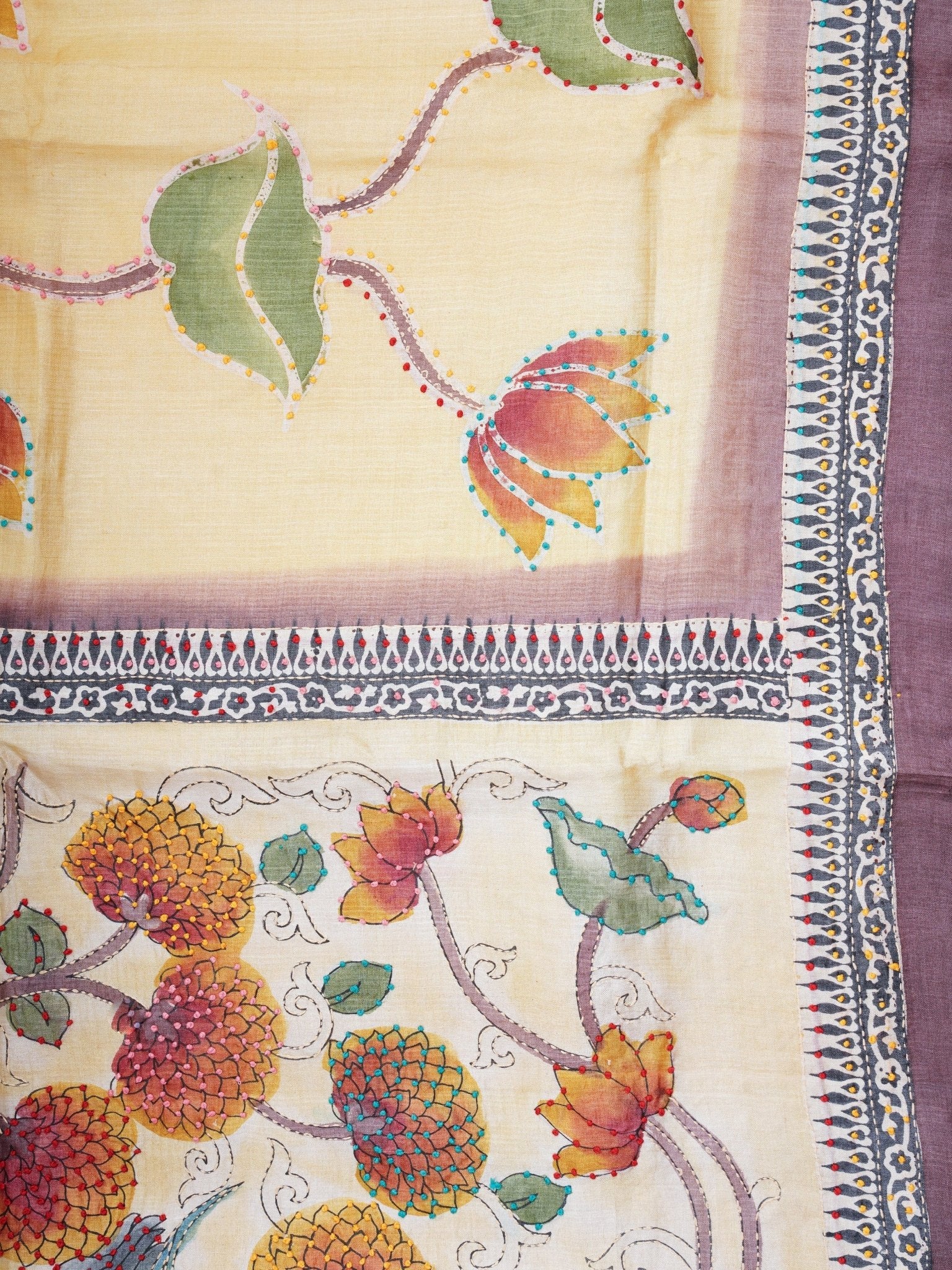 Tussar  100% Pure Tussar Manoranjitham Weaves - Handloom Store