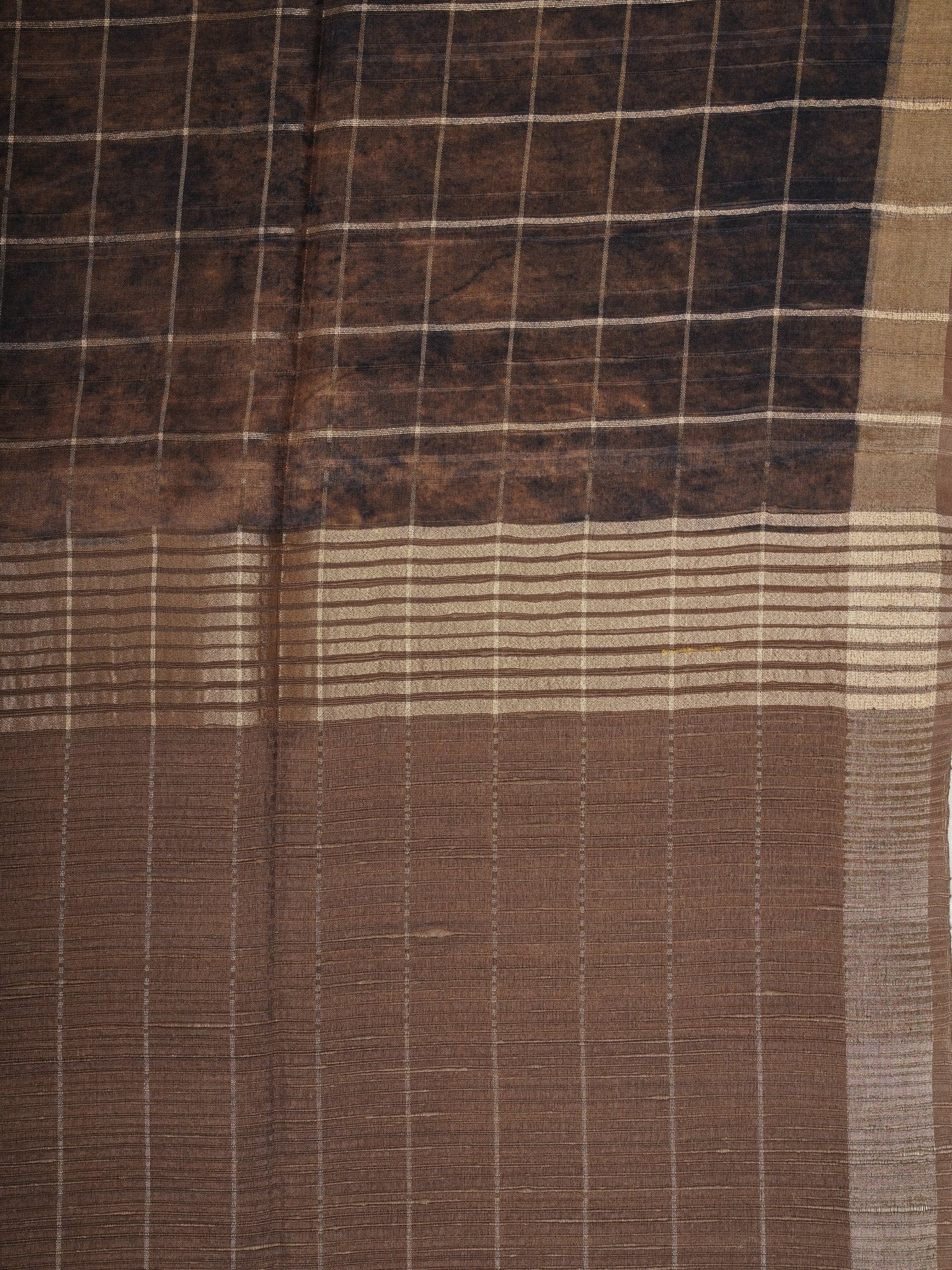 Tussars Black Semi Tussar Manoranjitham Weaves - Handloom Store