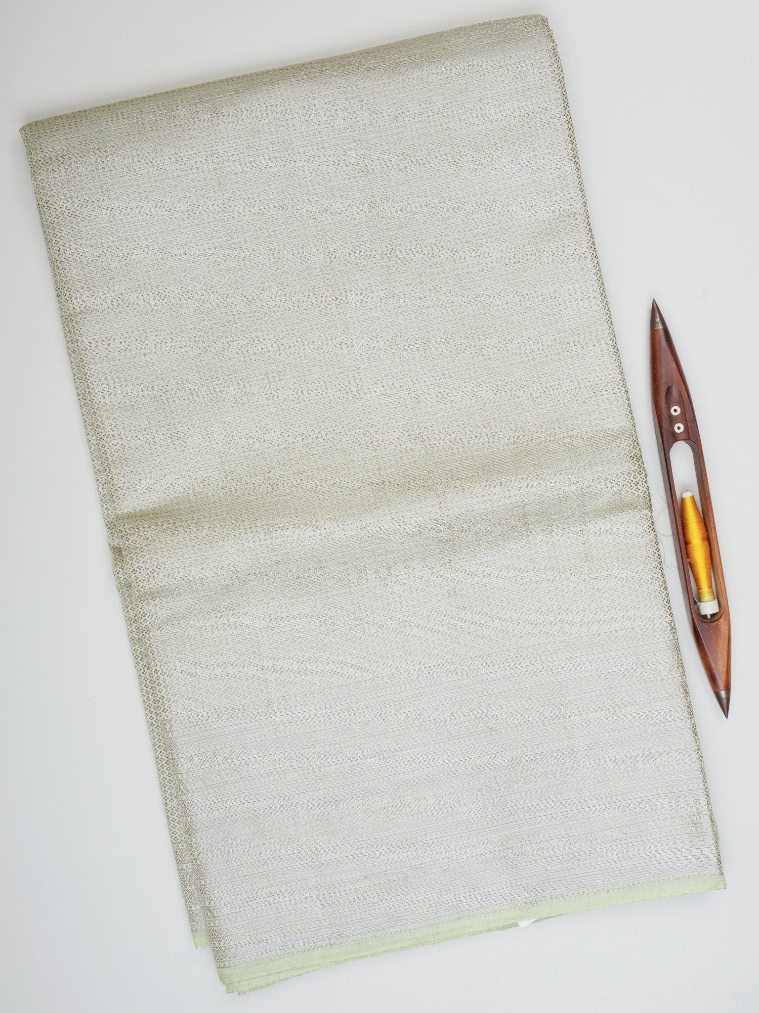Chiniya Silk Teal Green 100% Pure Katan Soft Silk - Manoranjitham Weaves - Handloom Store