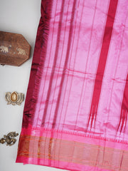 Narayanpet Maroon 100% Pure Silk  Manoranjitham Weaves - Handloom Store