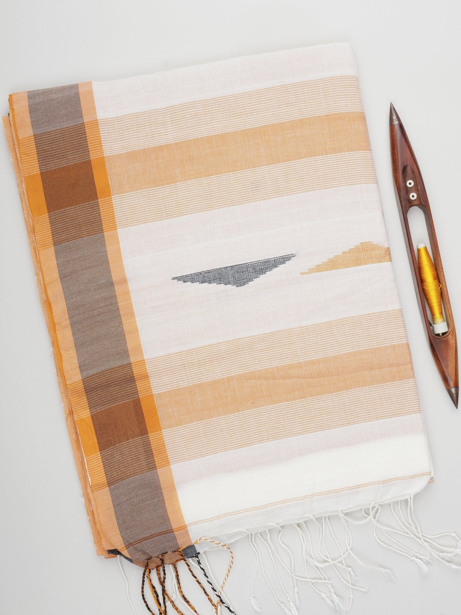 Cotton White 100% Pure Cotton Manoranjitham Weaves - Handloom Store