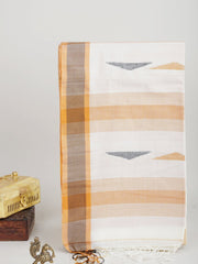Cotton White 100% Pure Cotton Manoranjitham Weaves - Handloom Store