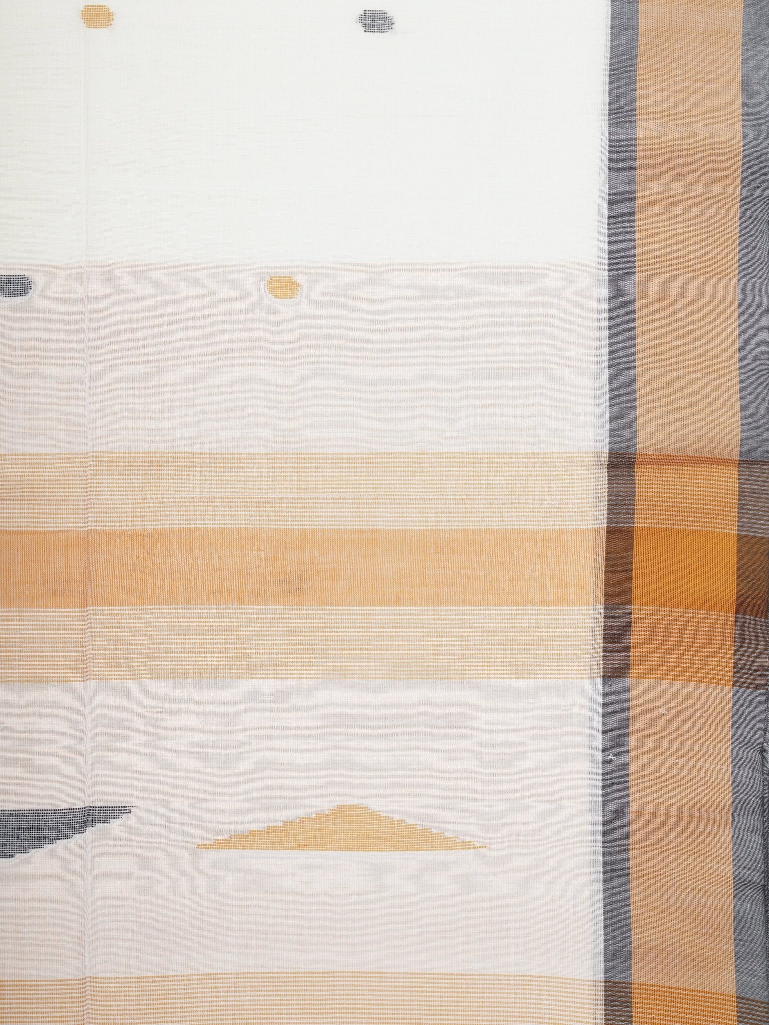 Cotton White 100% Pure Cotton Manoranjitham Weaves - Handloom Store