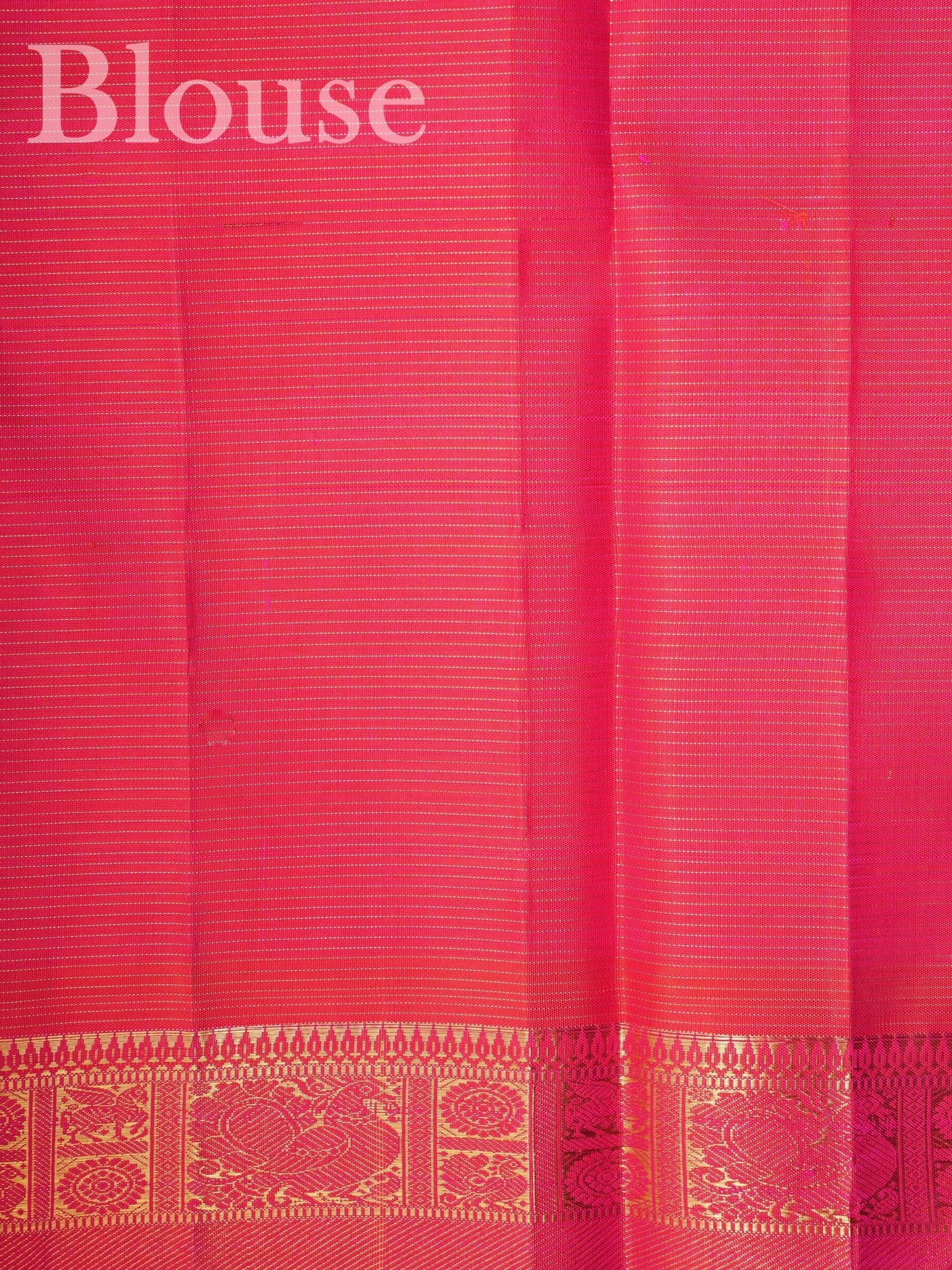 Kanchipuram Silk Pink 100% Pure Silk  - Manoranjitham Weaves - Handloom Store