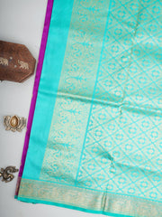 Venkatagiri Silk Purple 100% Pure Silk  Manoranjitham Weaves - Handloom Store