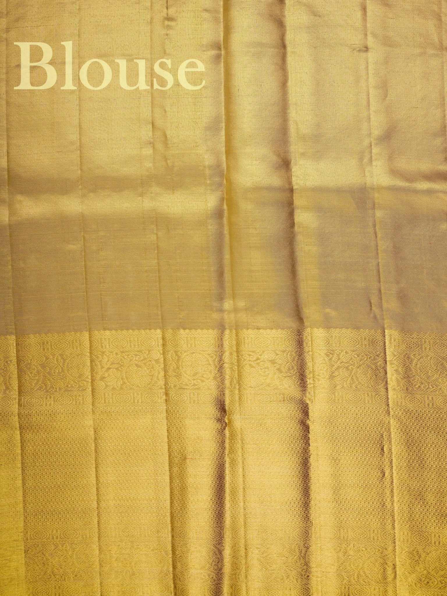 Kanchipuram Silk Yellow  100% Pure Silk  Manoranjitham Weaves - Handloom Store