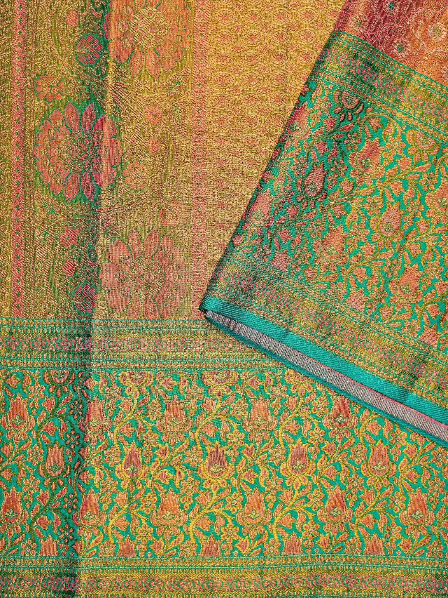 Kanchipuram Silk Baby Pink 100% Pure Silk 