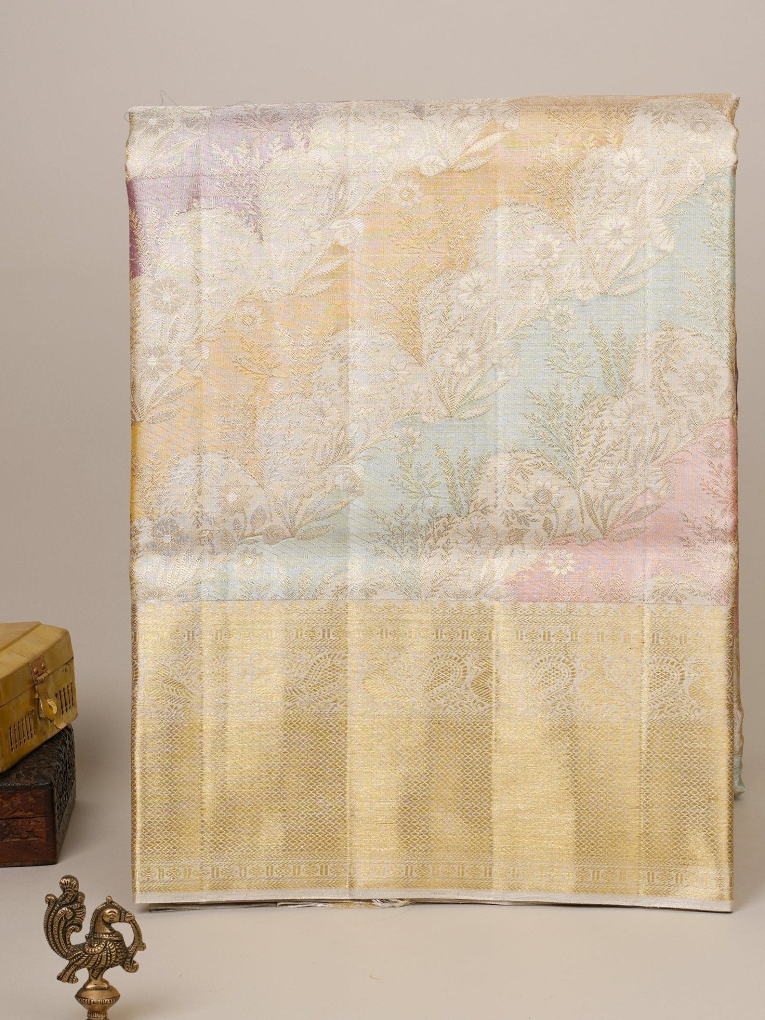 Kanchipuram Silk Multi Colour 100% Pure Silk 