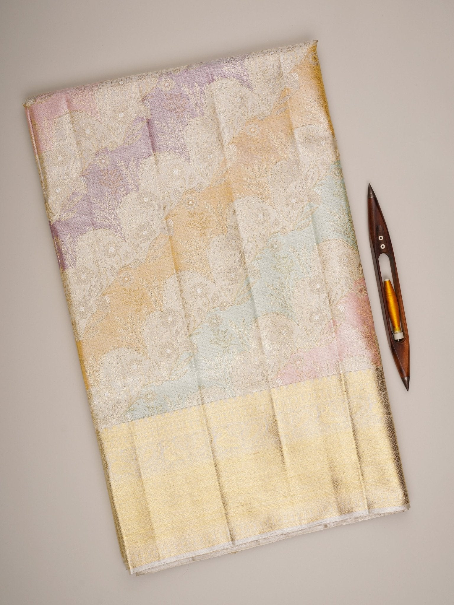 Kanchipuram Silk Multi Colour 100% Pure Silk 