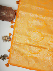 Mushru Mustard Semi Mushru Manoranjitham Weaves - Handloom Store