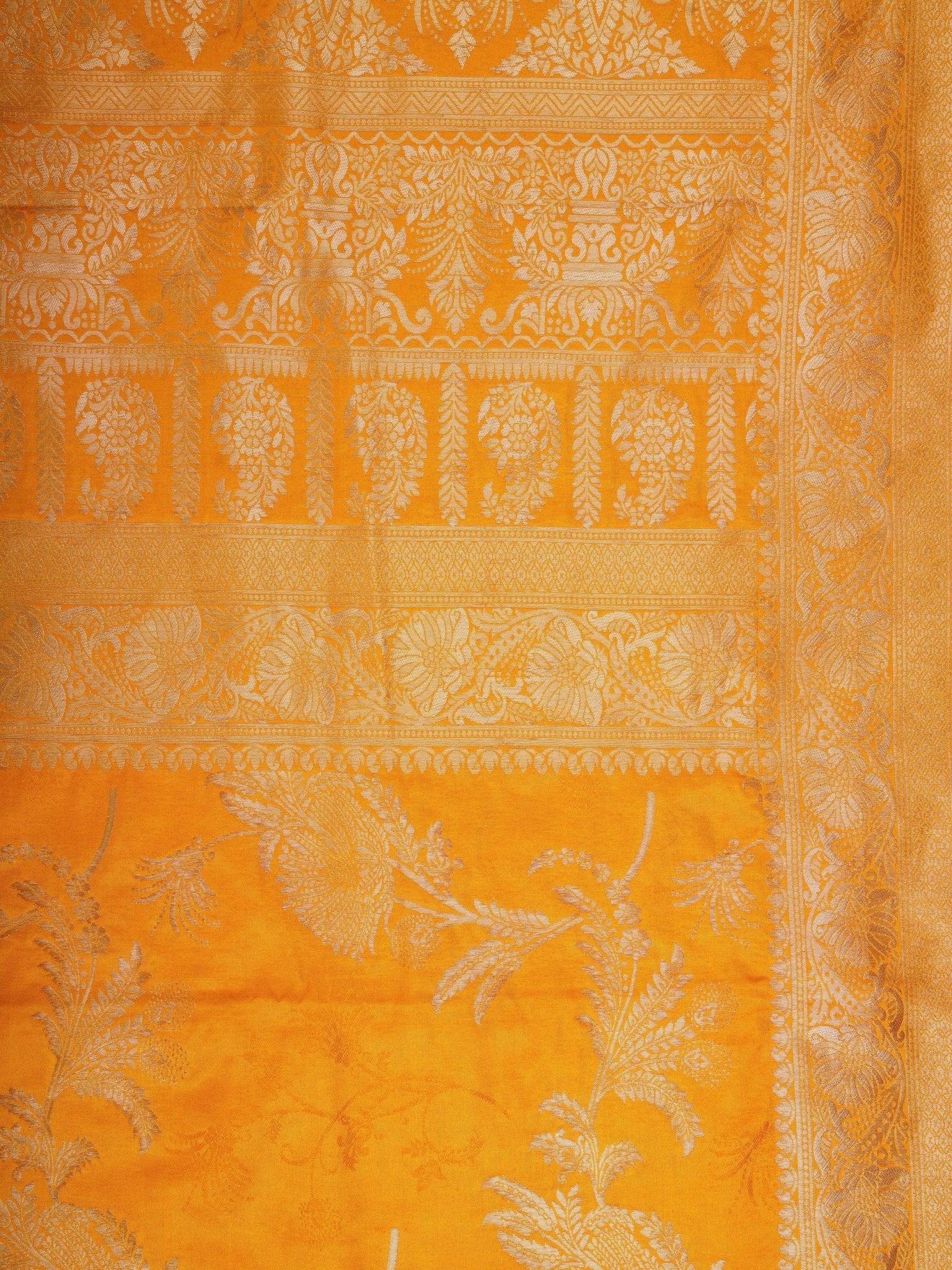 Mushru Mustard Semi Mushru Manoranjitham Weaves - Handloom Store