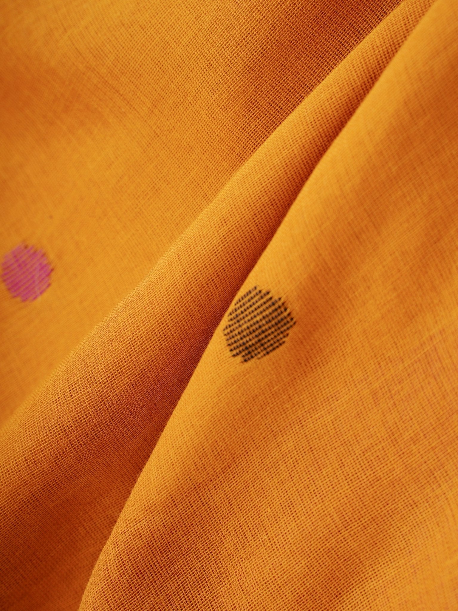 Cotton Orange 100% Pure Cotton Manoranjitham Weaves - Handloom Store