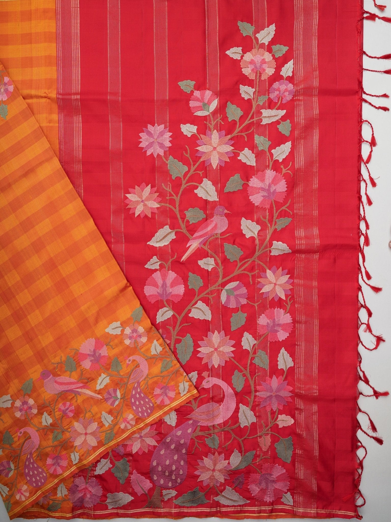 Kanchipuram Silk  100% Pure Silk  Manoranjitham Weaves - Handloom Store