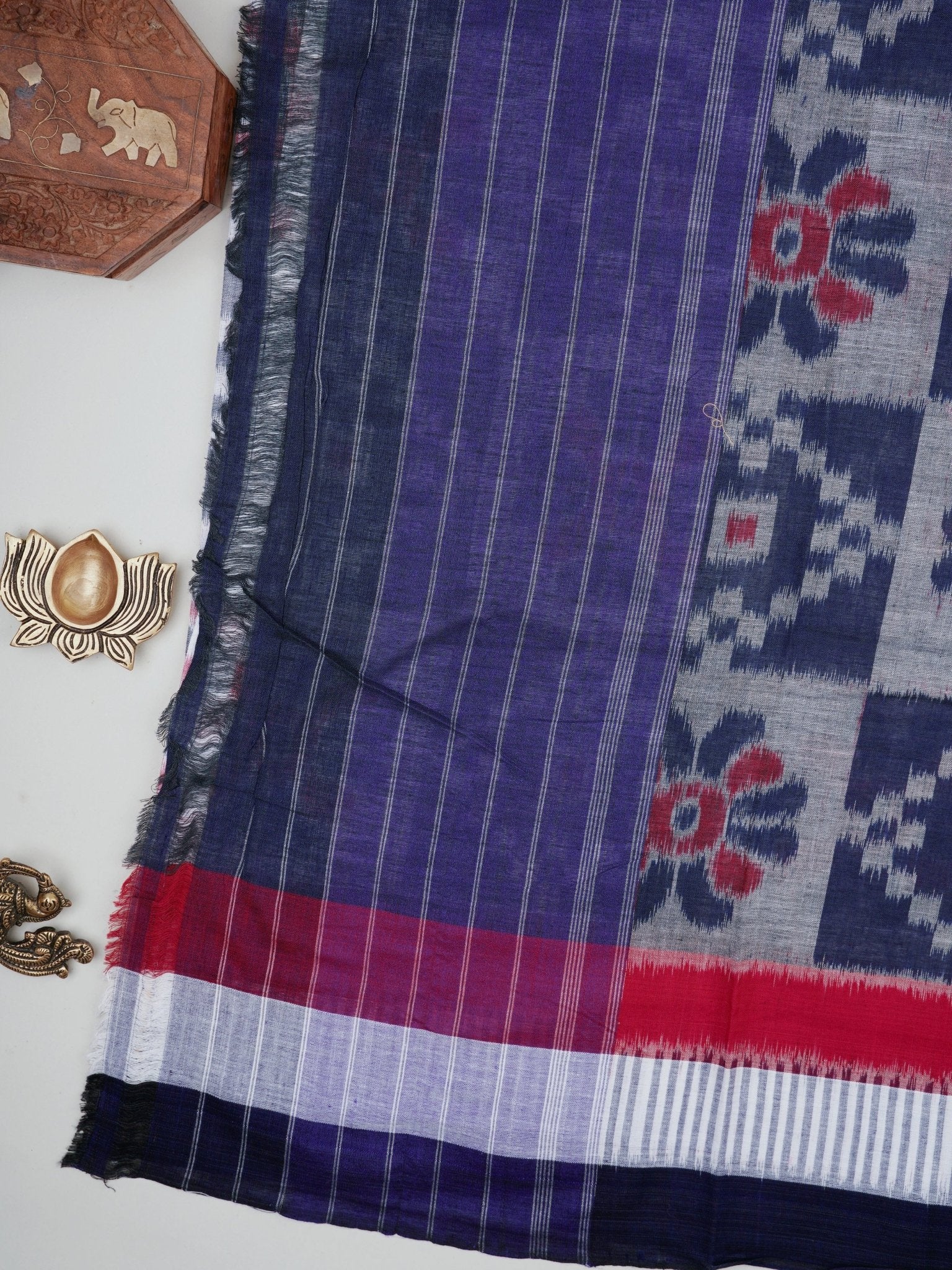 Handspun Cotton White 100% Pure Cotton Manoranjitham Weaves - Handloom Store