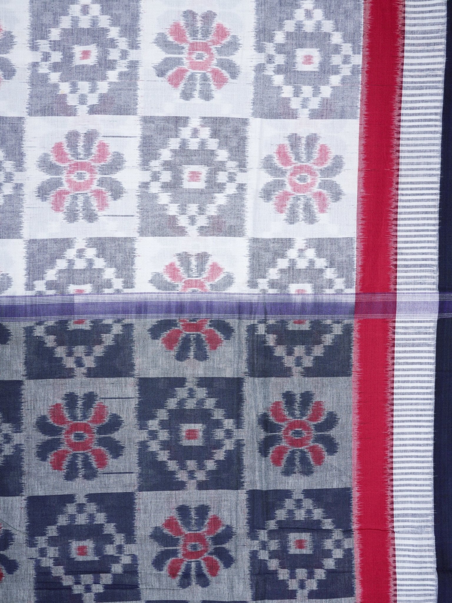 Handspun Cotton White 100% Pure Cotton Manoranjitham Weaves - Handloom Store