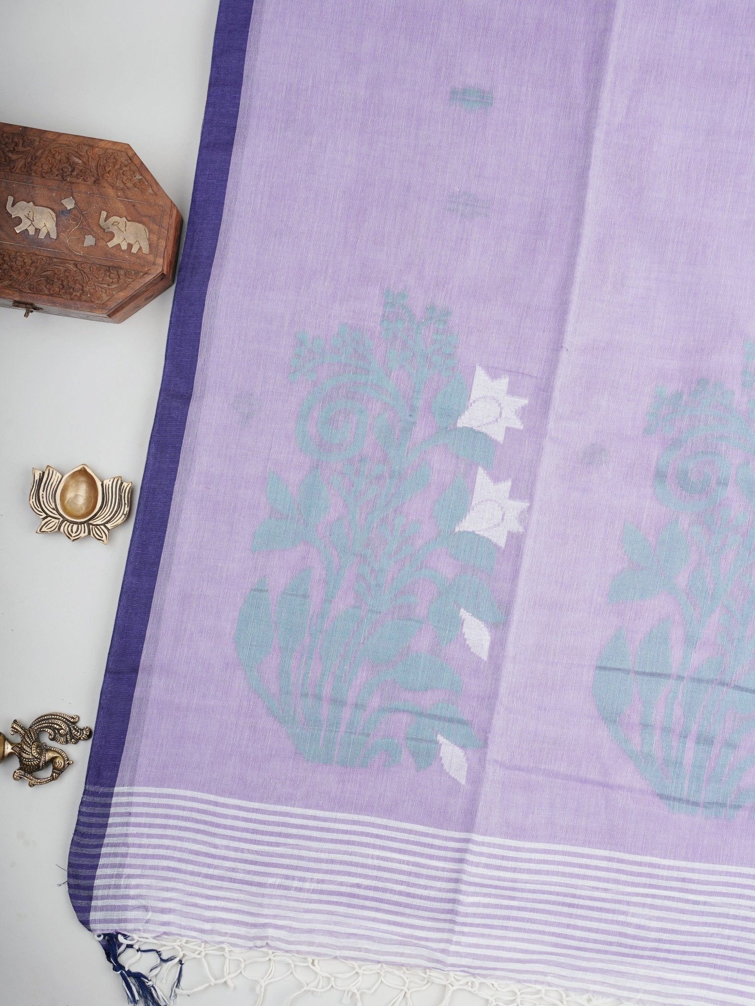 Cotton Purple 100% Pure Cotton Manoranjitham Weaves - Handloom Store