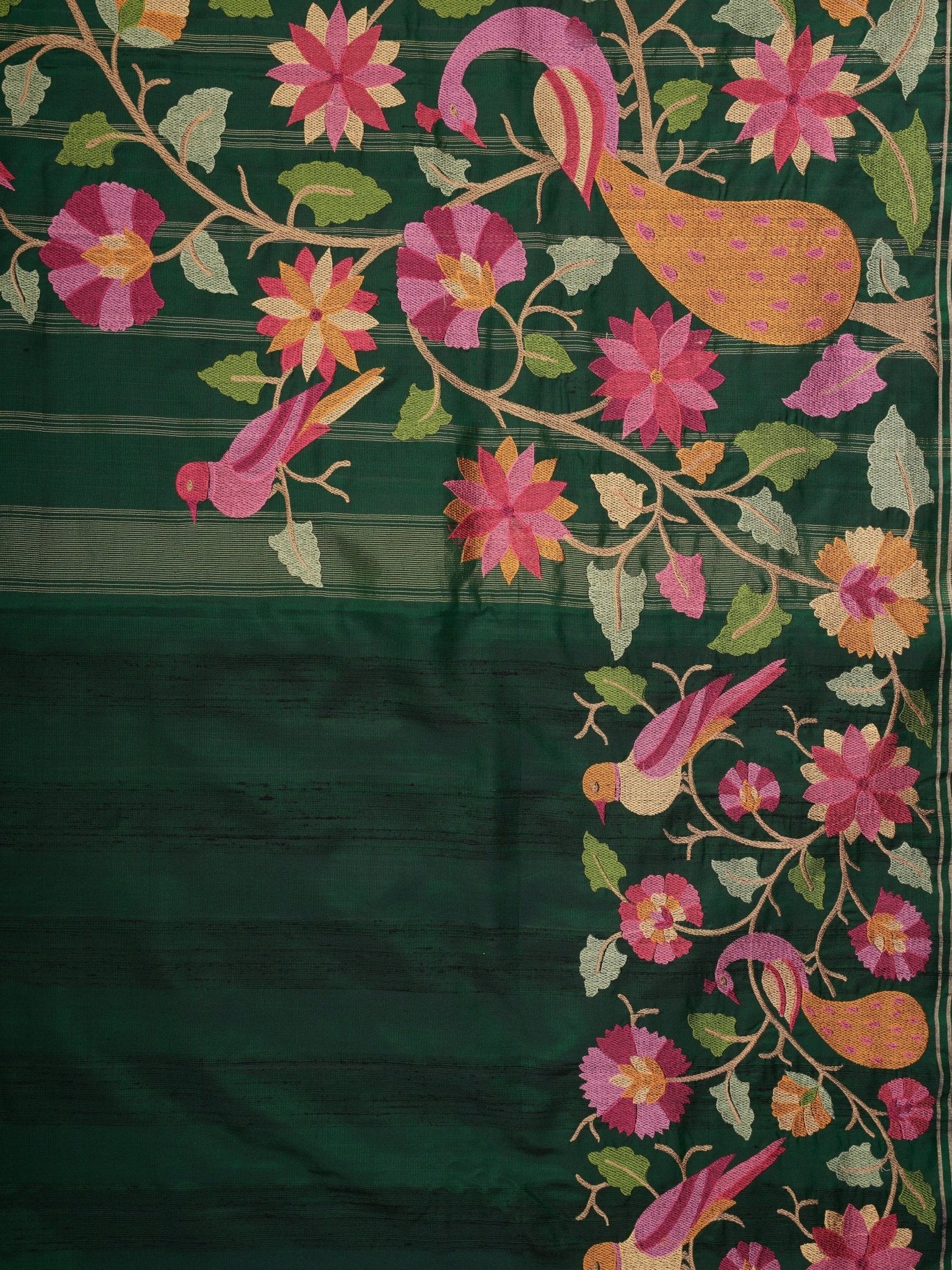 Kanchipuram Silk  100% Pure Silk  Manoranjitham Weaves - Handloom Store