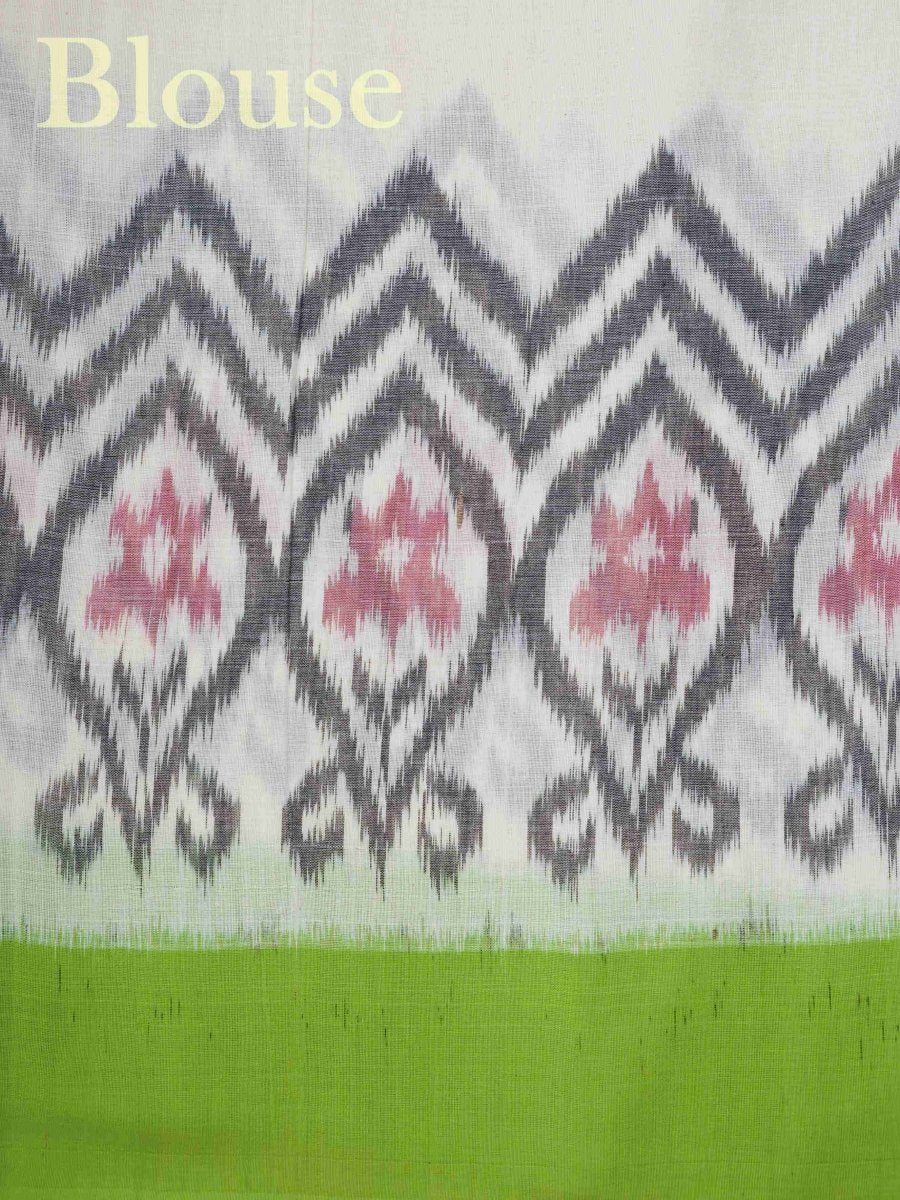 Pochampally Cotton with Ikkat Patterns - Manoranjitham