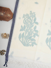 Cotton White 100% Pure Cotton Manoranjitham Weaves - Handloom Store