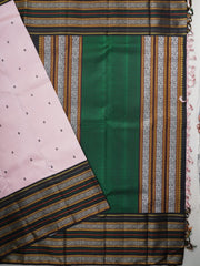 Kanchipuram Silk Dusty Lavendar 100% Pure Silk  Manoranjitham Weaves - Handloom Store