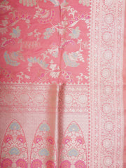 Katan Light Pink 100% Pure Katan Silk Manoranjitham Weaves - Handloom Store
