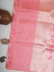 Katan Light Pink 100% Pure Katan Silk Manoranjitham Weaves - Handloom Store