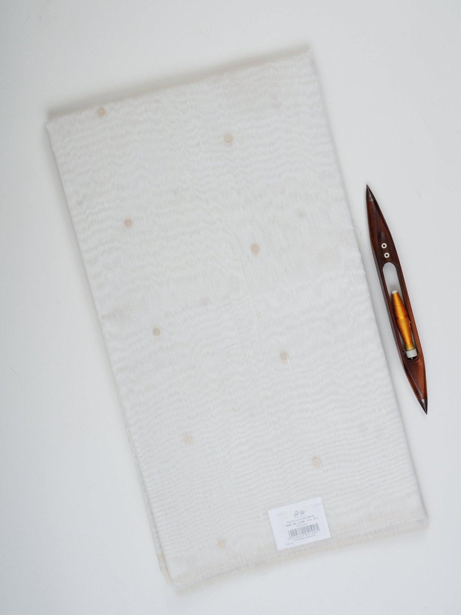 Cotton Cream Linen Cotton Manoranjitham Weaves - Handloom Store