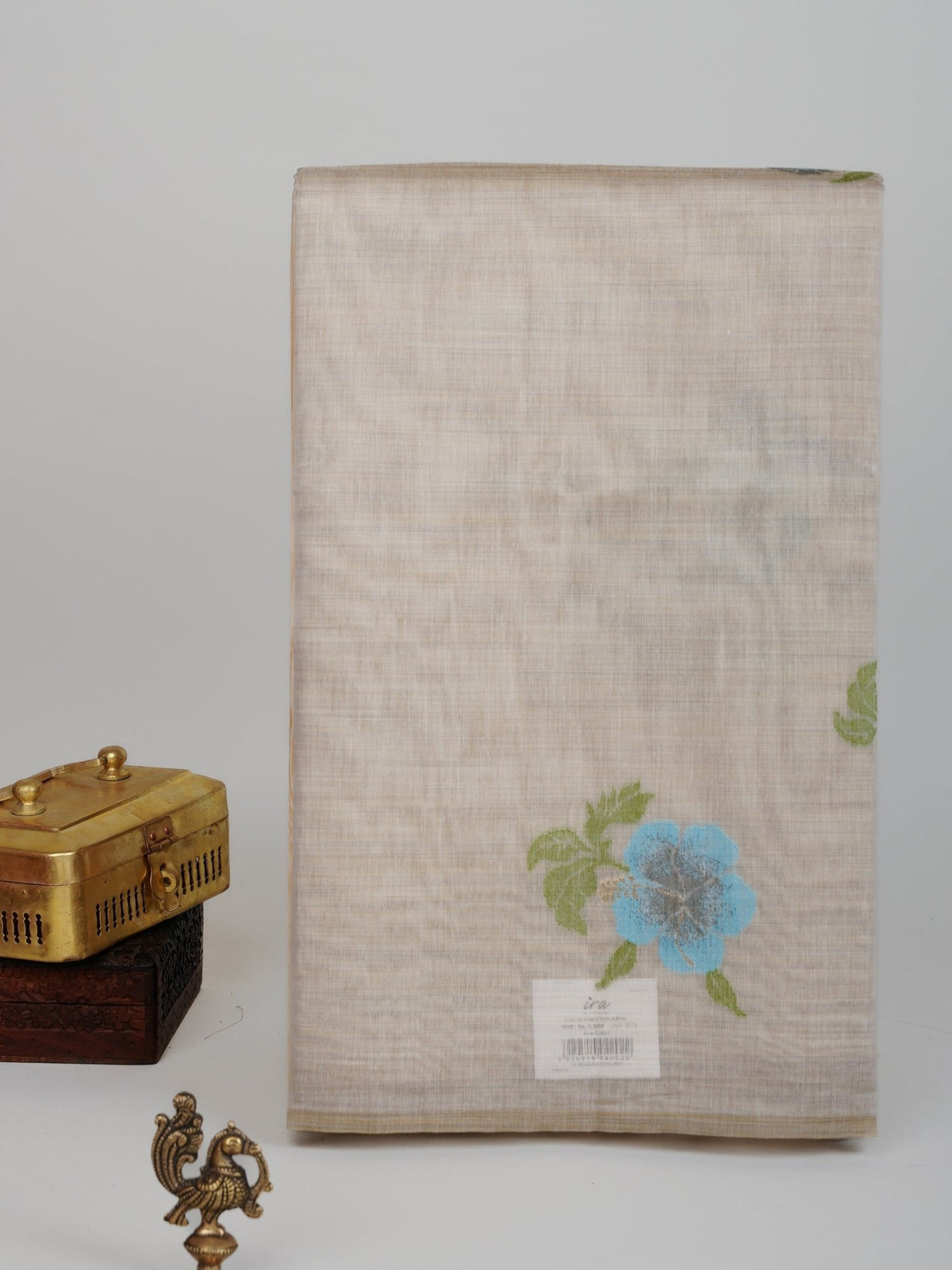 Cotton Grey 100% Pure Cotton Manoranjitham Weaves - Handloom Store