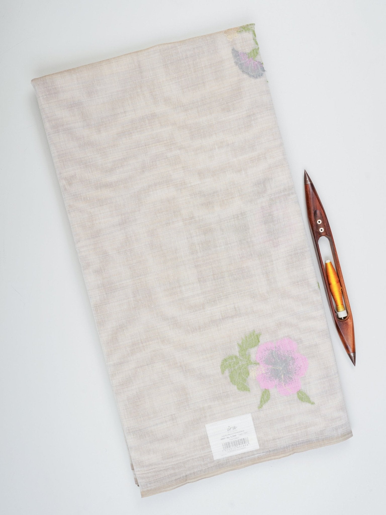 Cotton Grey 100% Pure Cotton Manoranjitham Weaves - Handloom Store