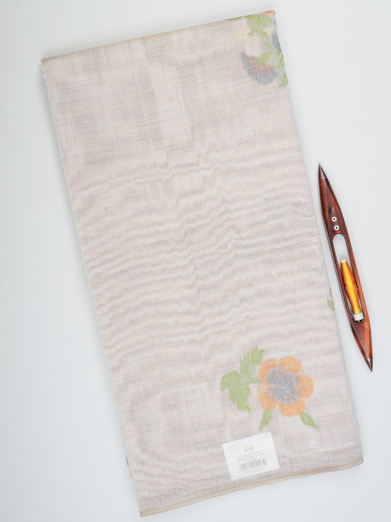 Cotton Grey 100% Pure Cotton Manoranjitham Weaves - Handloom Store