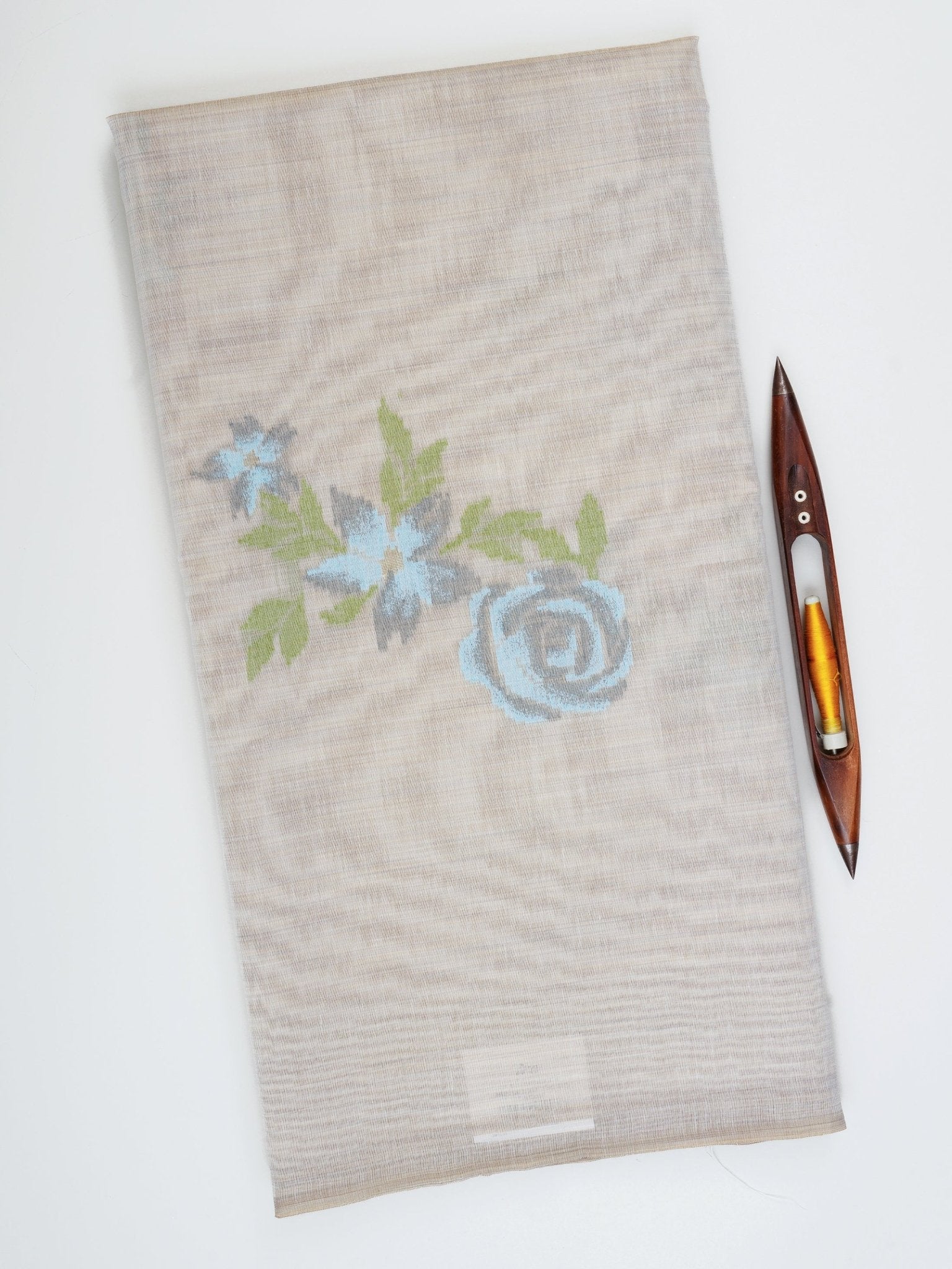 Cotton Grey 100% Pure Cotton Manoranjitham Weaves - Handloom Store