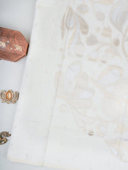 Cotton Cream Linen Cotton Manoranjitham Weaves - Handloom Store