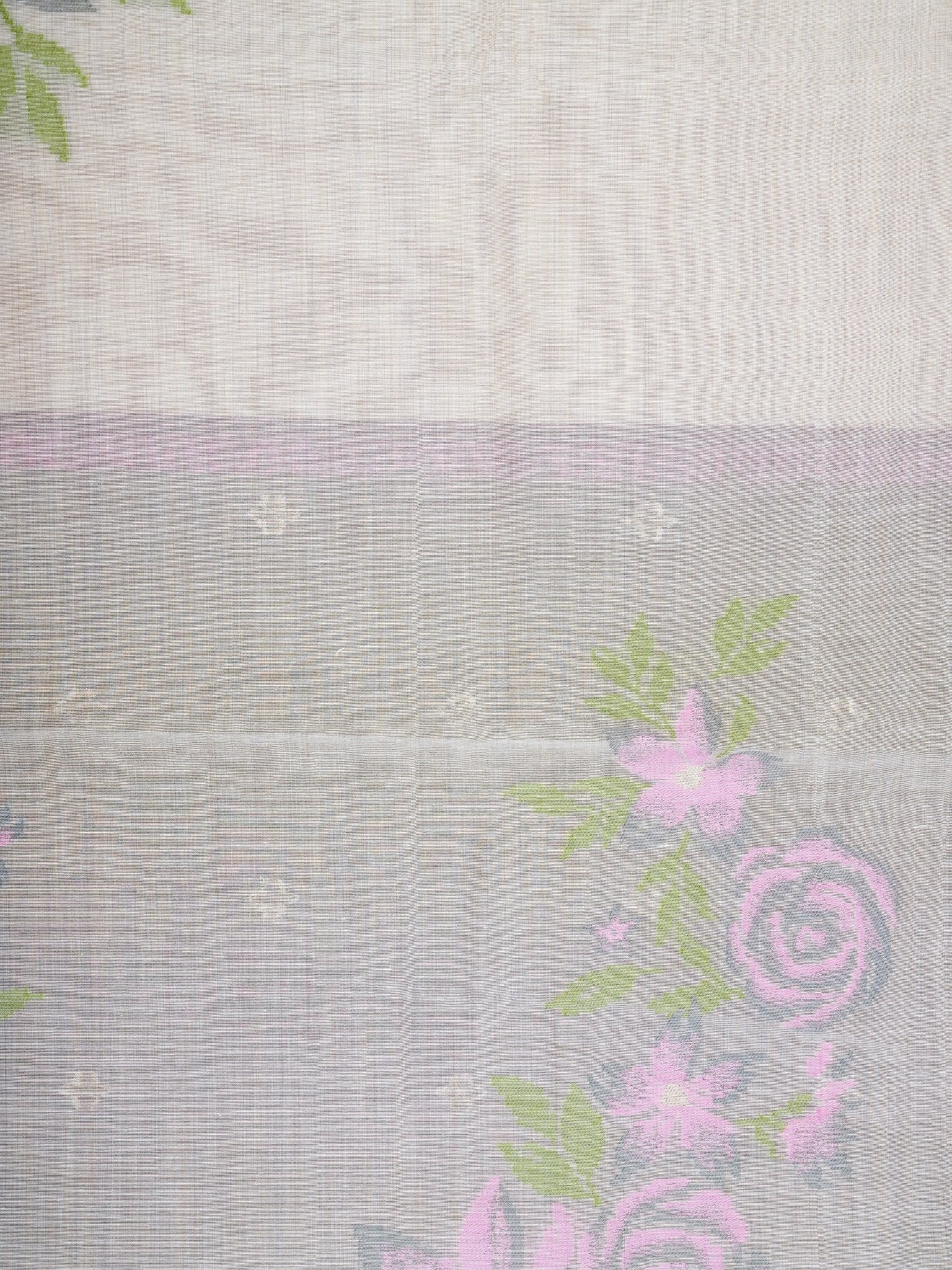 Cotton Grey 100% Pure Cotton Manoranjitham Weaves - Handloom Store
