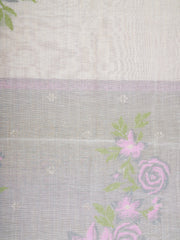 Cotton Grey 100% Pure Cotton Manoranjitham Weaves - Handloom Store