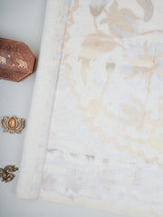 Cotton Cream Linen Cotton Manoranjitham Weaves - Handloom Store