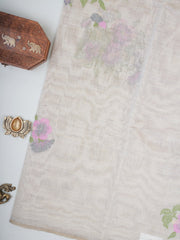 Cotton Grey 100% Pure Cotton Manoranjitham Weaves - Handloom Store