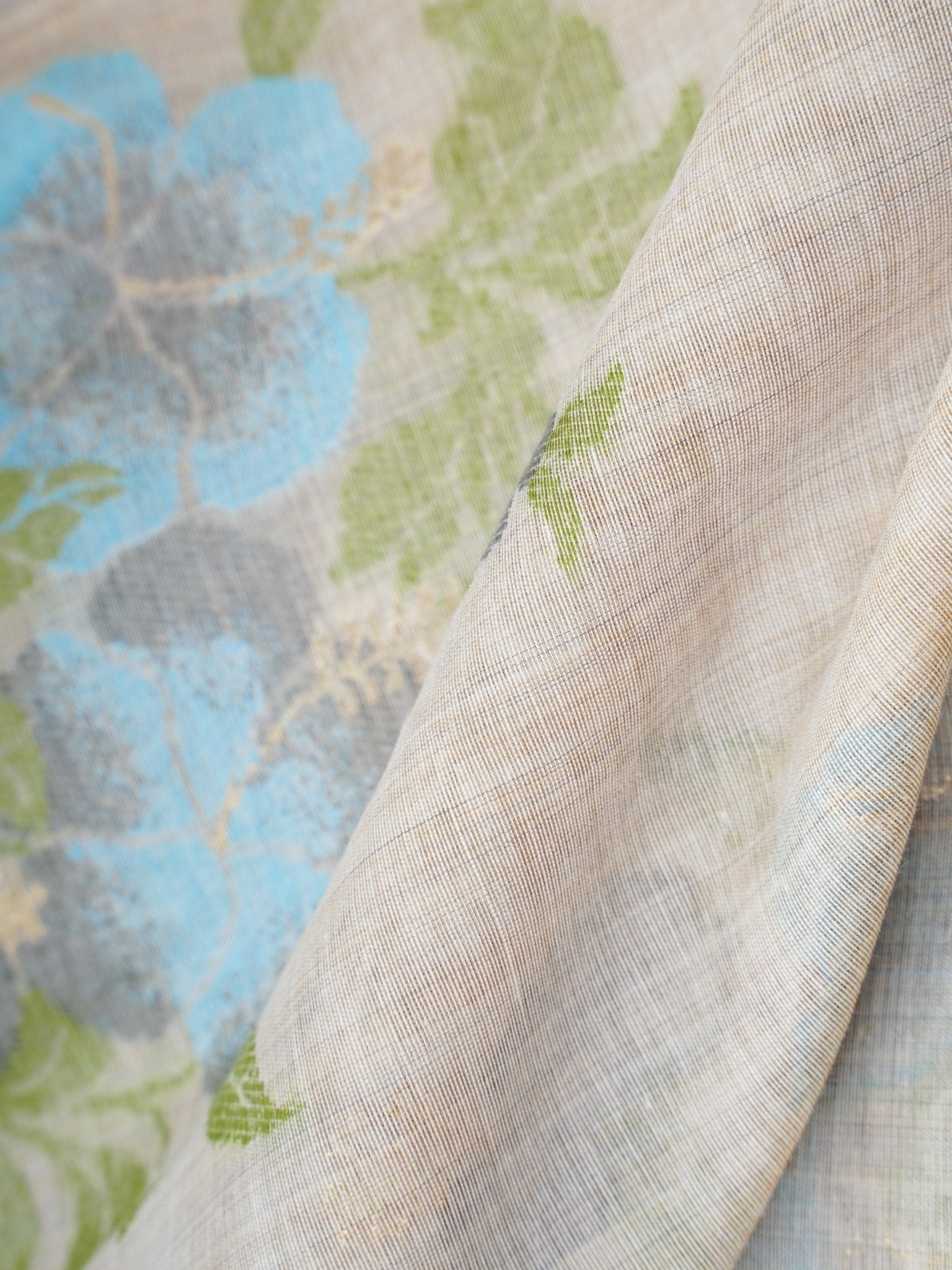 Cotton Grey 100% Pure Cotton Manoranjitham Weaves - Handloom Store