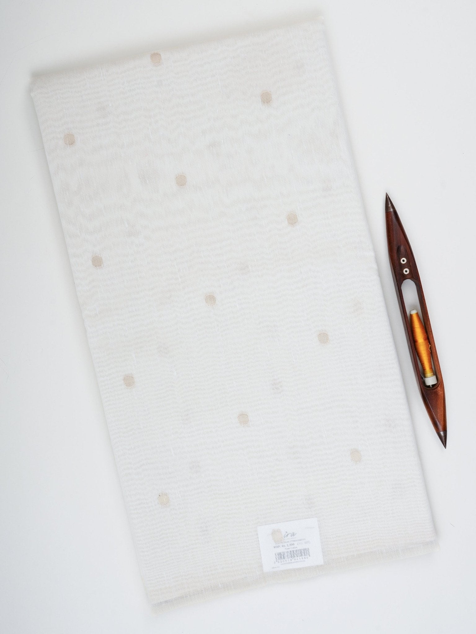 Cotton Cream Linen Cotton Manoranjitham Weaves - Handloom Store