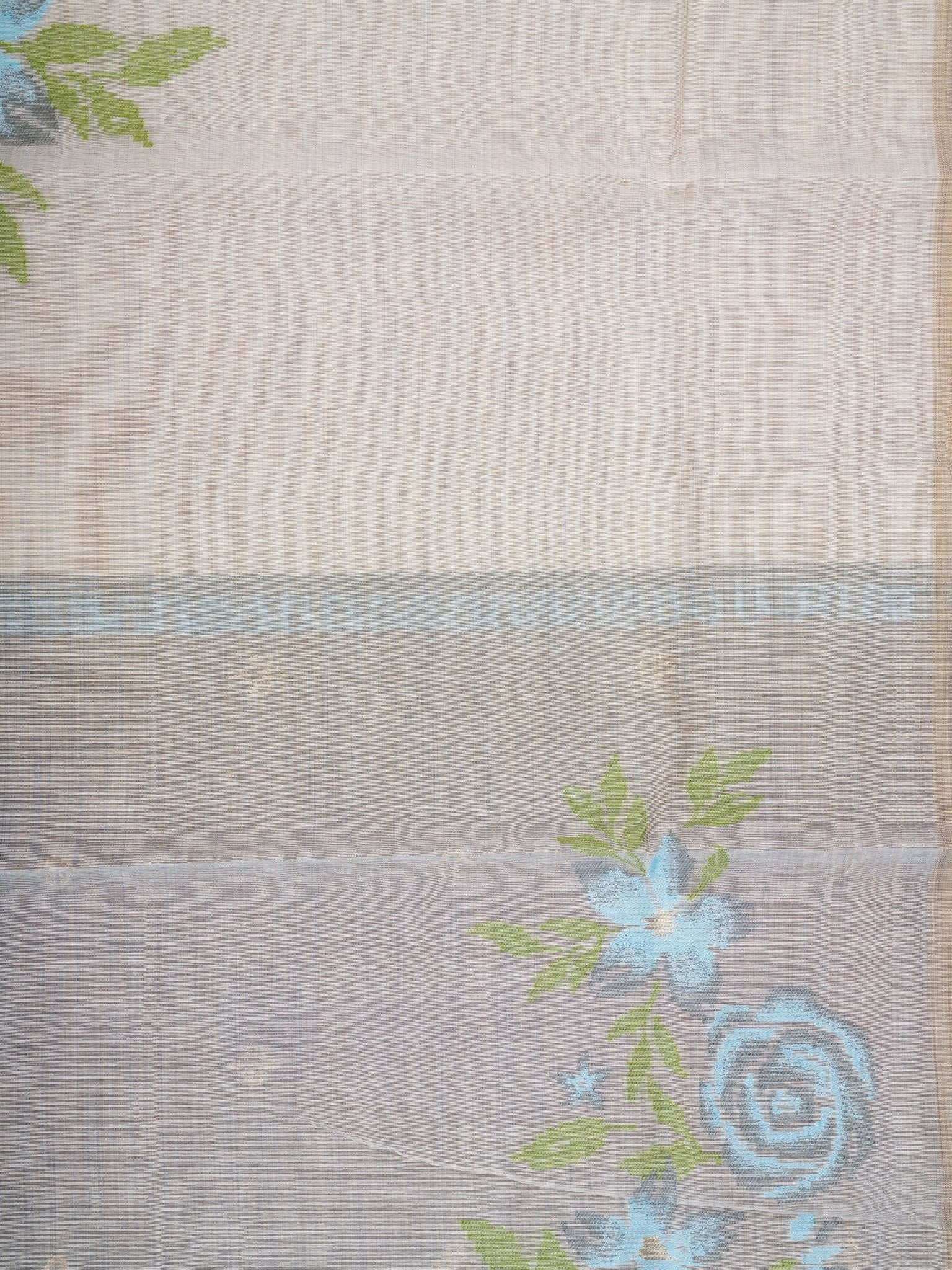 Cotton Grey 100% Pure Cotton Manoranjitham Weaves - Handloom Store