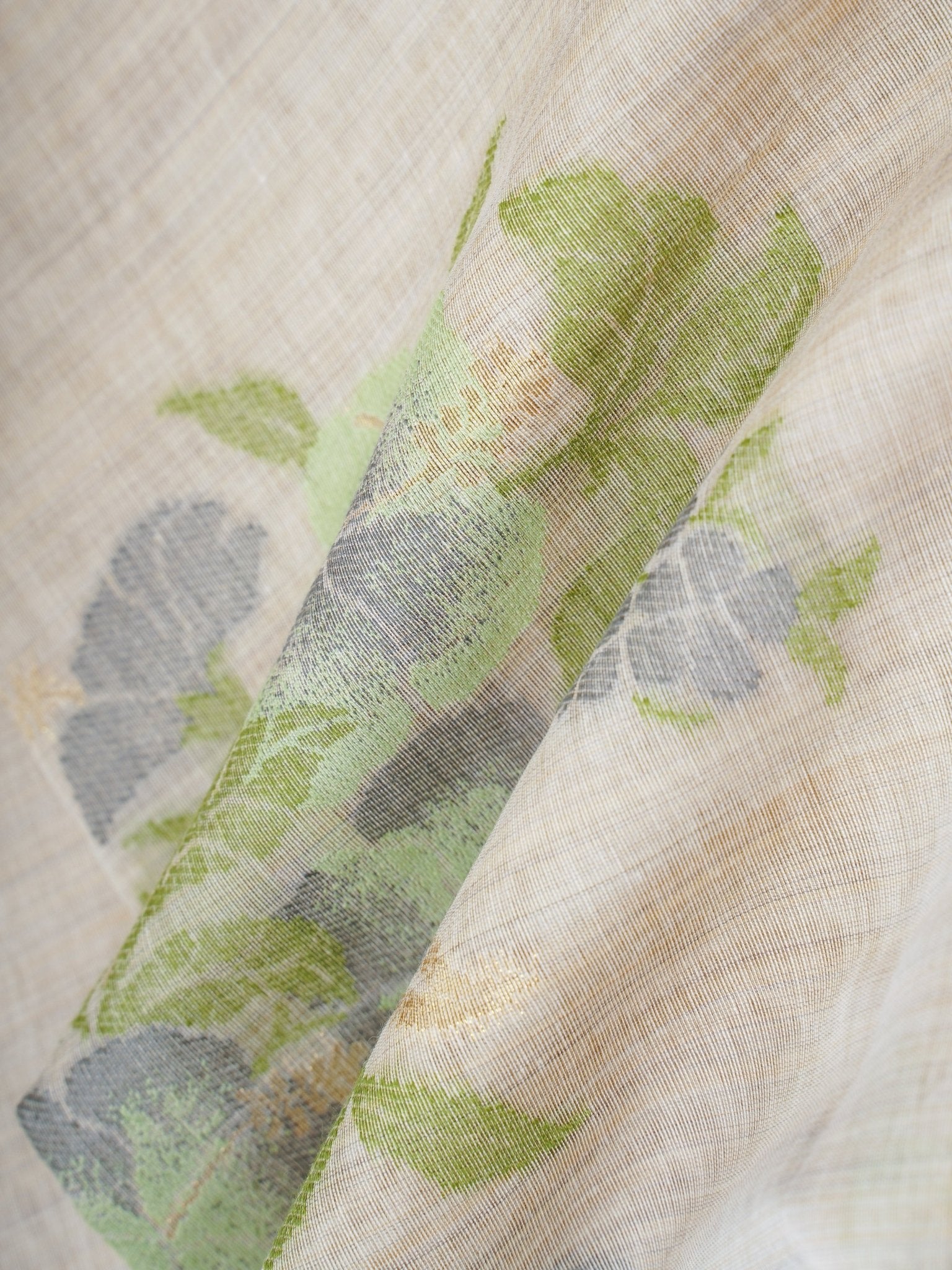 Cotton Grey 100% Pure Cotton Manoranjitham Weaves - Handloom Store