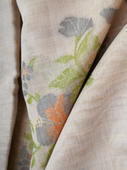 Cotton Grey 100% Pure Cotton Manoranjitham Weaves - Handloom Store