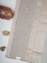 Cotton Grey 100% Pure Cotton Manoranjitham Weaves - Handloom Store