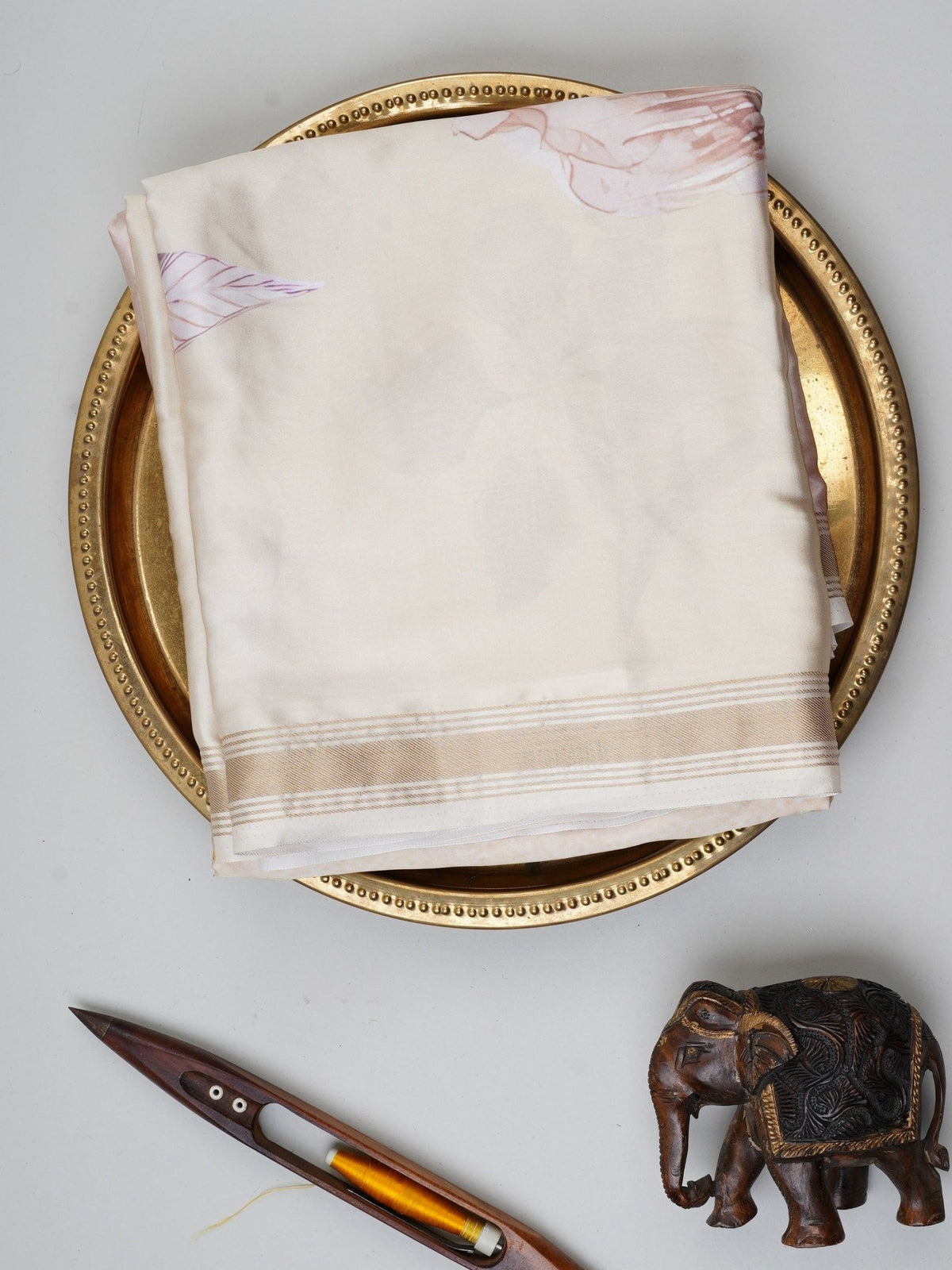 Mushru Light Green Semi Mushru Manoranjitham Weaves - Handloom Store