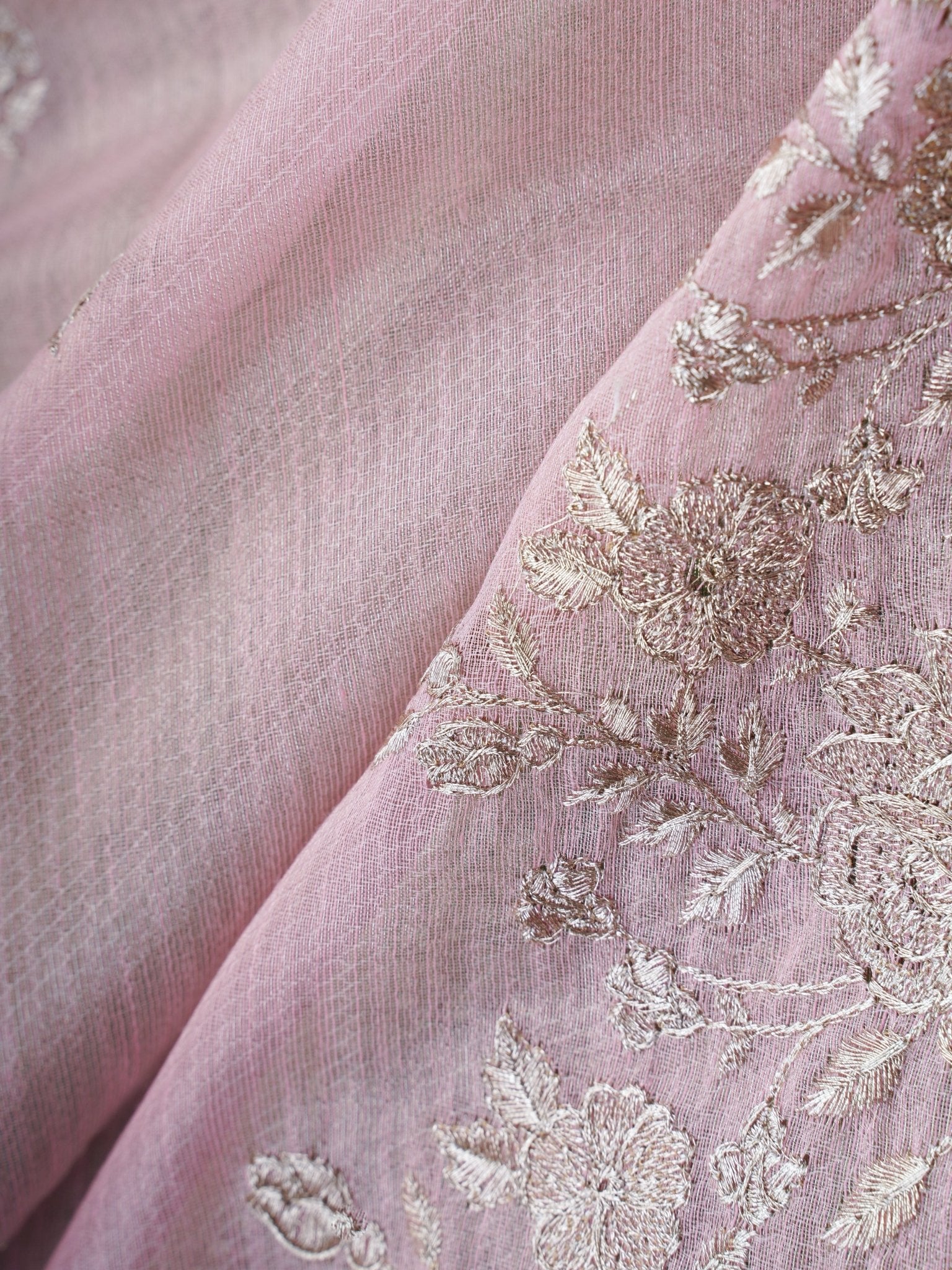 Katan Pink Tissue Manoranjitham Weaves - Handloom Store