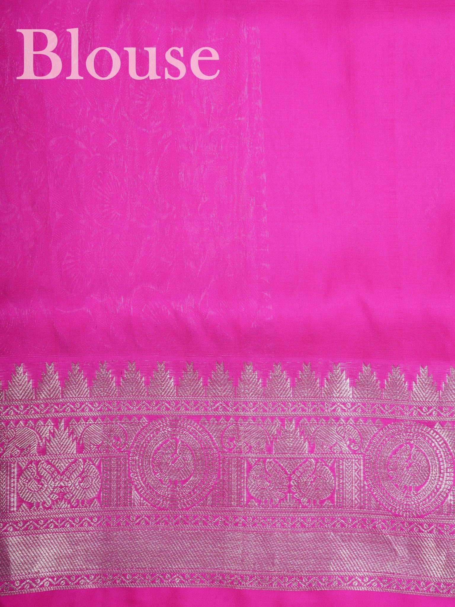 Venkatagiri Silk Pink 100% Pure Silk  - Manoranjitham Weaves - Handloom Store