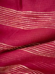 Handspun Cotton Maroon Handpsun Cotton Manoranjitham Weaves - Handloom Store