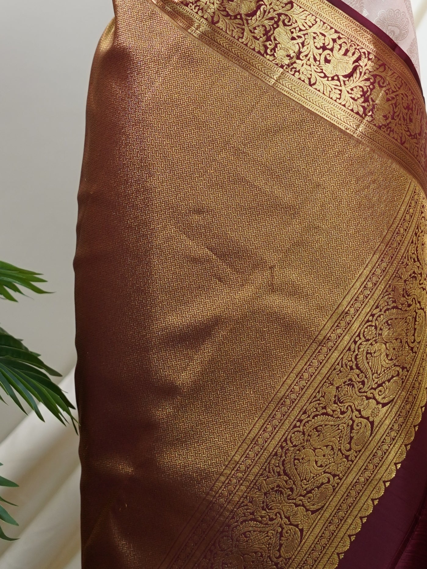 Kanchipuram Silk  100% Pure Silk  - Manoranjitham Weaves - Handloom Store
