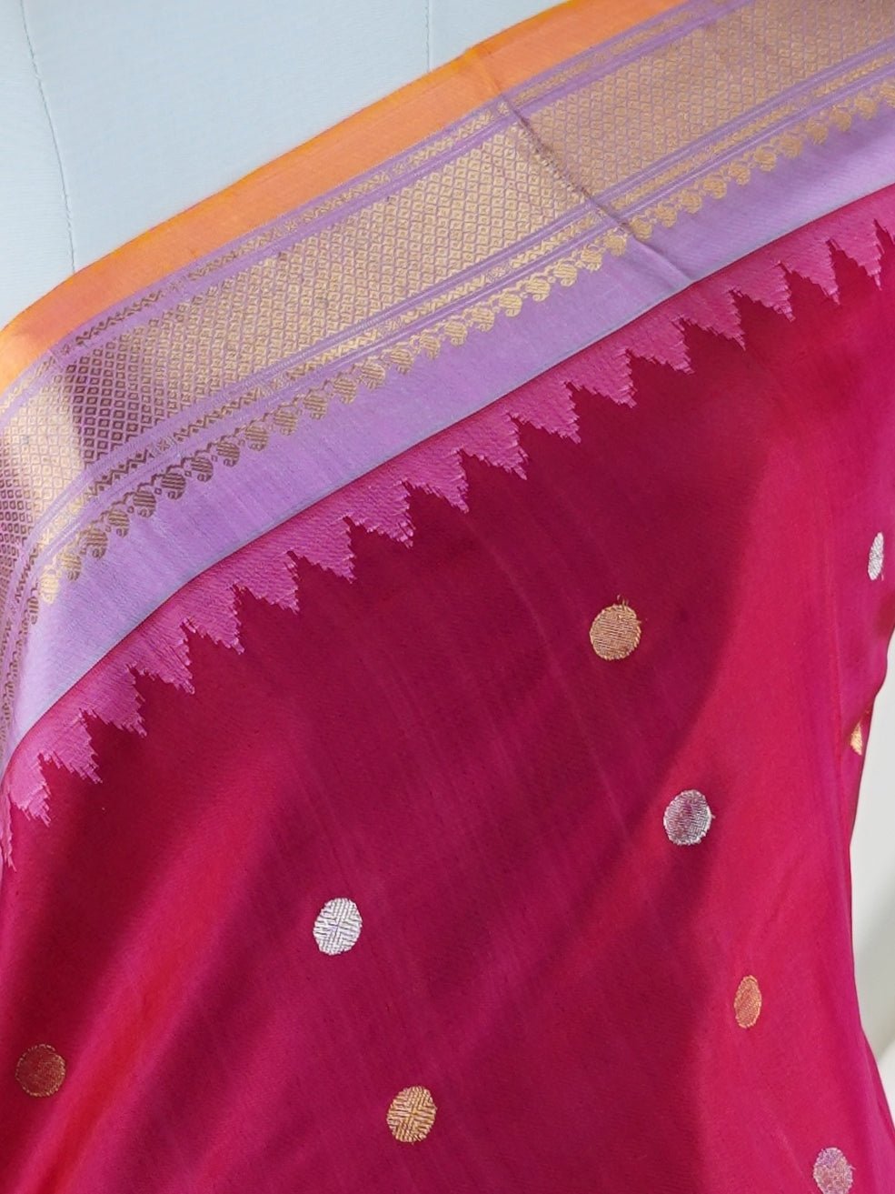 Gadwal Silk  100% Pure Silk  - Manoranjitham Weaves - Handloom Store