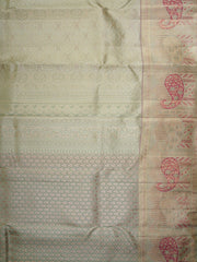 Kanchipuram Silk Light Mint Green 100% Pure Silk  Manoranjitham Weaves - Handloom Store