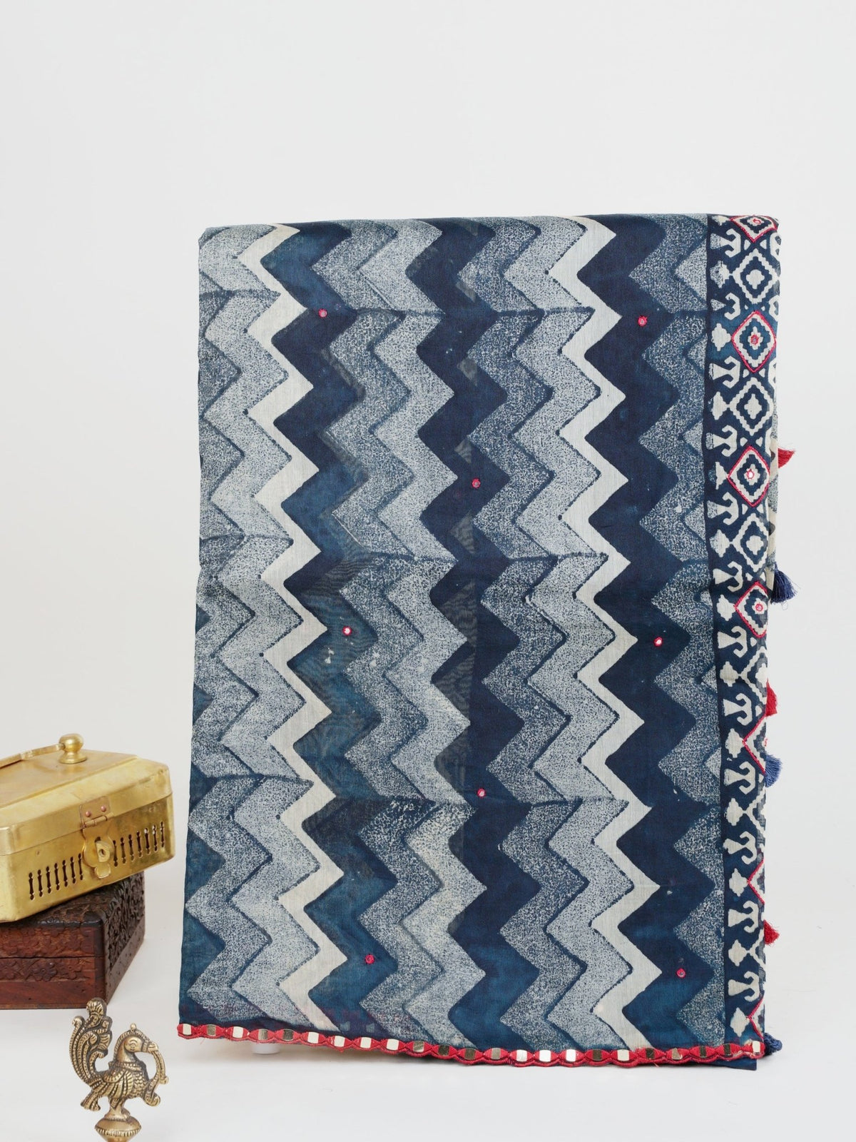 Cotton Blue Cotton - Manoranjitham Weaves - Handloom Store